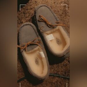 Genuine UGG moccasins. Grey. Brand new without tags.